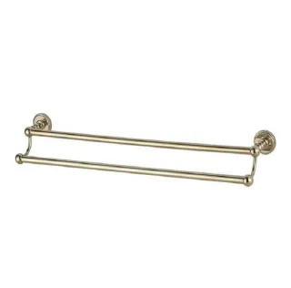 Полотенцедержатель двойной Aquanet 189279 золото