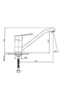 Смеситель для кухни Orange Sofi M43-011cr