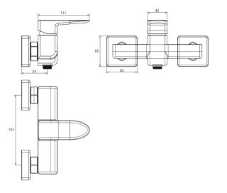 Смеситель для душа Omnires Siena хром SN7340CR