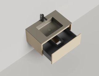 Подвесная тумба Salini Domino 27D108ON 80см эмаль/гладкий фасад Onda Plus