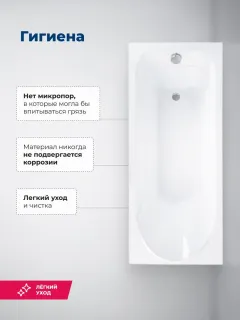 Акриловая ванна Aquanet West 347181 170x70 см с каркасом и фронтальной панелью