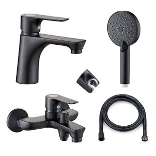 Набор для ванной комнаты 3в1 Orange Aristo M19-311b черный