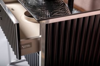 Тумба под раковину Armadi Art Monaco 80см чёрный/хром 867-080-BCR