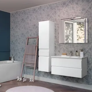 Тумба под раковину Jacob Delafon Madeleine EB2053-J5 80 см блестящий белый