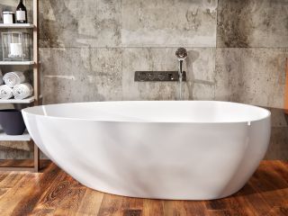 Ванна из искусственного камня AquaStone Бона 166x83см белый