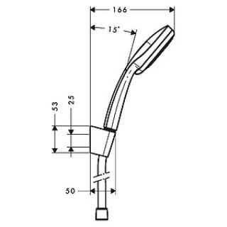 Душевая лейка Hansgrohe Croma 100 Vario/Porter'S 27594000