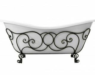 Ванна из литьевого мрамора Эстет Boston silk ФР-00014525 180x74см белый матовый