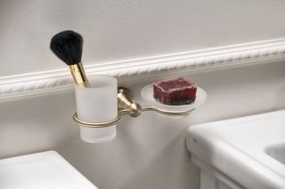 Стакан и мыльница Sapho Diamond бронза 1318-04