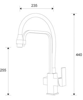 Смеситель для кухни ZORG Sanitary ZR 341-6 YF
