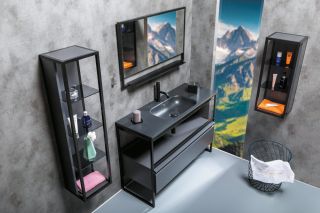 Пенал Armadi Art Loft 75см антрацит 895-A