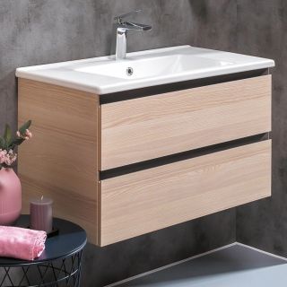 Тумба под раковину Armadi Art Capolda 85см светлое дерево 849-085-LW