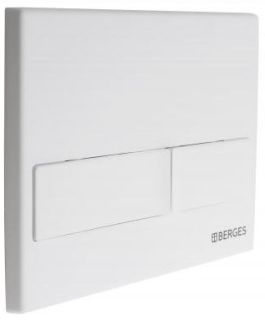 Кнопка смыва Berges Novum soft touch белый 040014