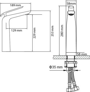 Смеситель для раковины Timo Olivia 3211/00-16F хром/белый