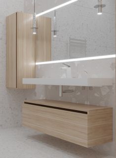 Ящик под столешницу Armadi Art Flat 100см дуб светлый 897-100-L