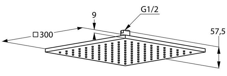 Верхний душ Kludi A-QA хром 6443005-00