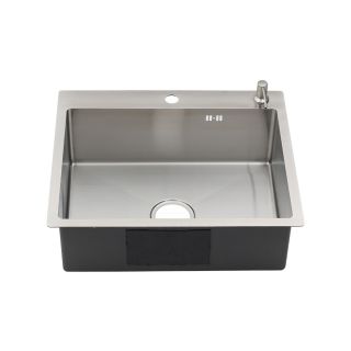 Мойка R6050H Melana ProfLine 3,0/200 сатин в комплекте с дозатором и коландером