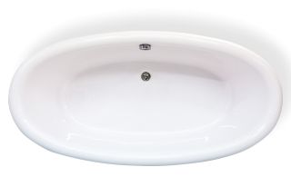 Ванна из искусственного камня AquaStone Оливия 180x90см ножки белые