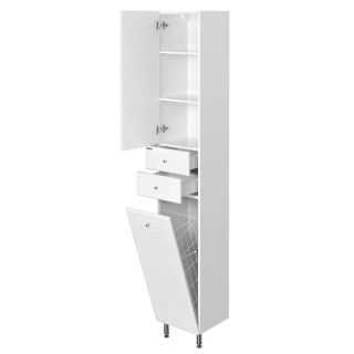 Шкаф-колонна Акватон Домус правосторонний белый 1A122003DO01R