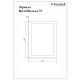 Зеркало с подсветкой Бриклаер Вега/Мальта 4627125414374 с часами 75 см на взмах руки