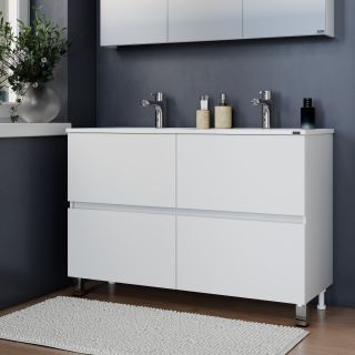 Подвесная тумба под раковину Санта Марс 700418 120 см белый