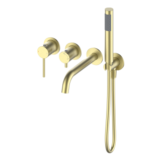 Встраиваемый смеситель для ванны Wonzon & Woghand Stick WW-889017-BG брашированное золото