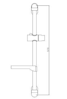 Душевая штанга Haiba HB8007 хром