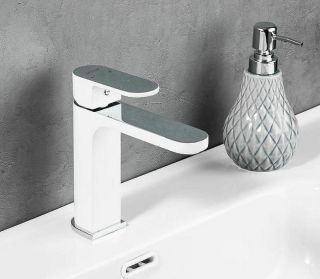 Смеситель для раковины Gappo G1083-8 белый/хром