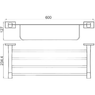 Полка для полотенец Gappo G0724 хром