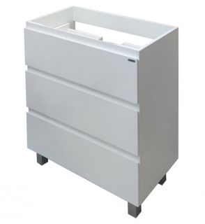 Напольная тумба под раковину Эстет Bali New ФР-00009964 75см три ящика белый