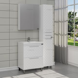 Зеркальный шкаф СанТа Стандарт 113004 60см белый