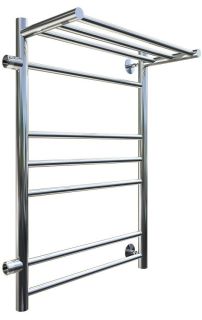 Водяной полотенцесушитель Тругор Аспект ПМ 3 П 50x80x50см с полкой левый хром Аспект3/ПМ508050Плев