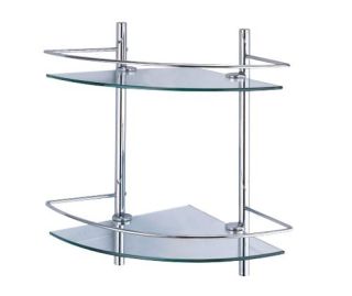 Wasserkraft K-3122 Полка стеклянная двойная угловая