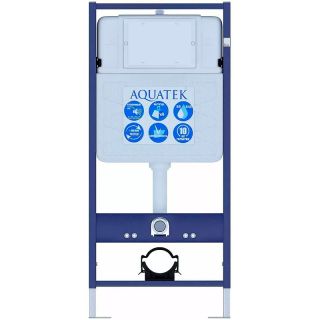 Комплект SET AQUATEK ЛИБРА N-14 cm: рама Aquatek Standard INS-0000014 унитаз AQ1148N-00 с тонким сиденьем soft-close