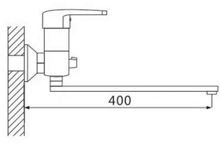 Смеситель для ванны Shevanik S5022 хром