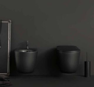 Биде подвесное Kerasan Nolita 532531*1 черное