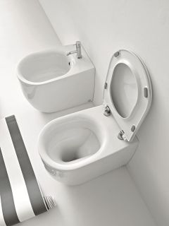 Биде напольное Kerasan Nolita 532001*1 Белое