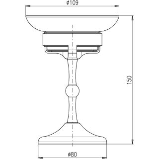 Мыльница Rav Slezak Morava MKA0301 Хром