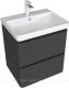 Тумба под раковину Aquanet Эмбер 330466 60 см чёрный матовый