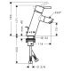 Смеситель Hansgrohe Тalis S2 32053000 для раковины с д/к