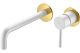 Встраиваемый смеситель для раковины Boheme Uno 465-WG белый/золото