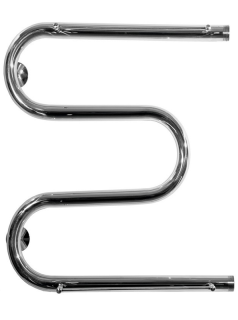 Водяной полотенцесушитель Тругор М1 с креплениями и полкой 60x60см хром М1/6060Пs