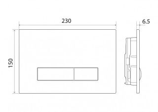 Кнопка смыва BelBagno GENOVA BB019-GV-CHROME хром глянцевый