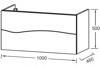 Тумба под раковину Jacob Delafon Sherwood EB1833RU-P6 100 см натуральный дуб