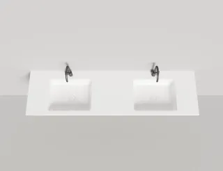 Подвесная раковина двойная Salini Onda S-Stone 1402202MRF 180см RAL полностью