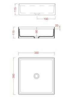 Раковина ArtCeram Scalino SCL001 22 00 cream 38 см
