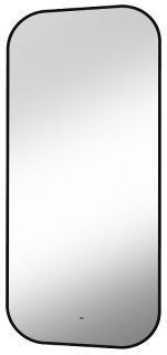 Зеркало с подсветкой Continent Torry ЗЛП1531 с бесконтактным сенсором 60x100см чёрный