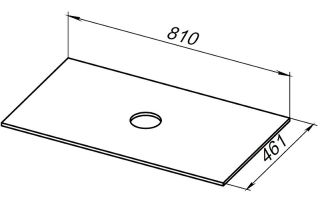 Столешница под раковину Allen Brau Reality 80 1.32023.DG-S Пепел структ