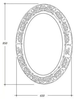 Зеркало Armadi Art NeoArt 511-P 65 см антик поталь