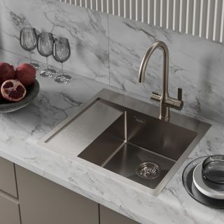 Кухонная мойка IDDIS Haze HAZ59SRi77 правая 59см сталь