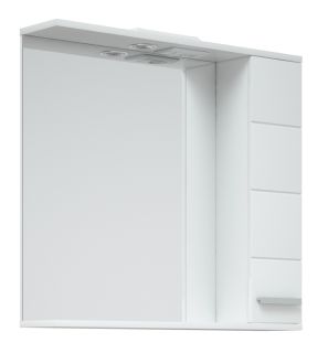 Зеркало-шкаф Corozo Денвер 80см белый SD-00000532